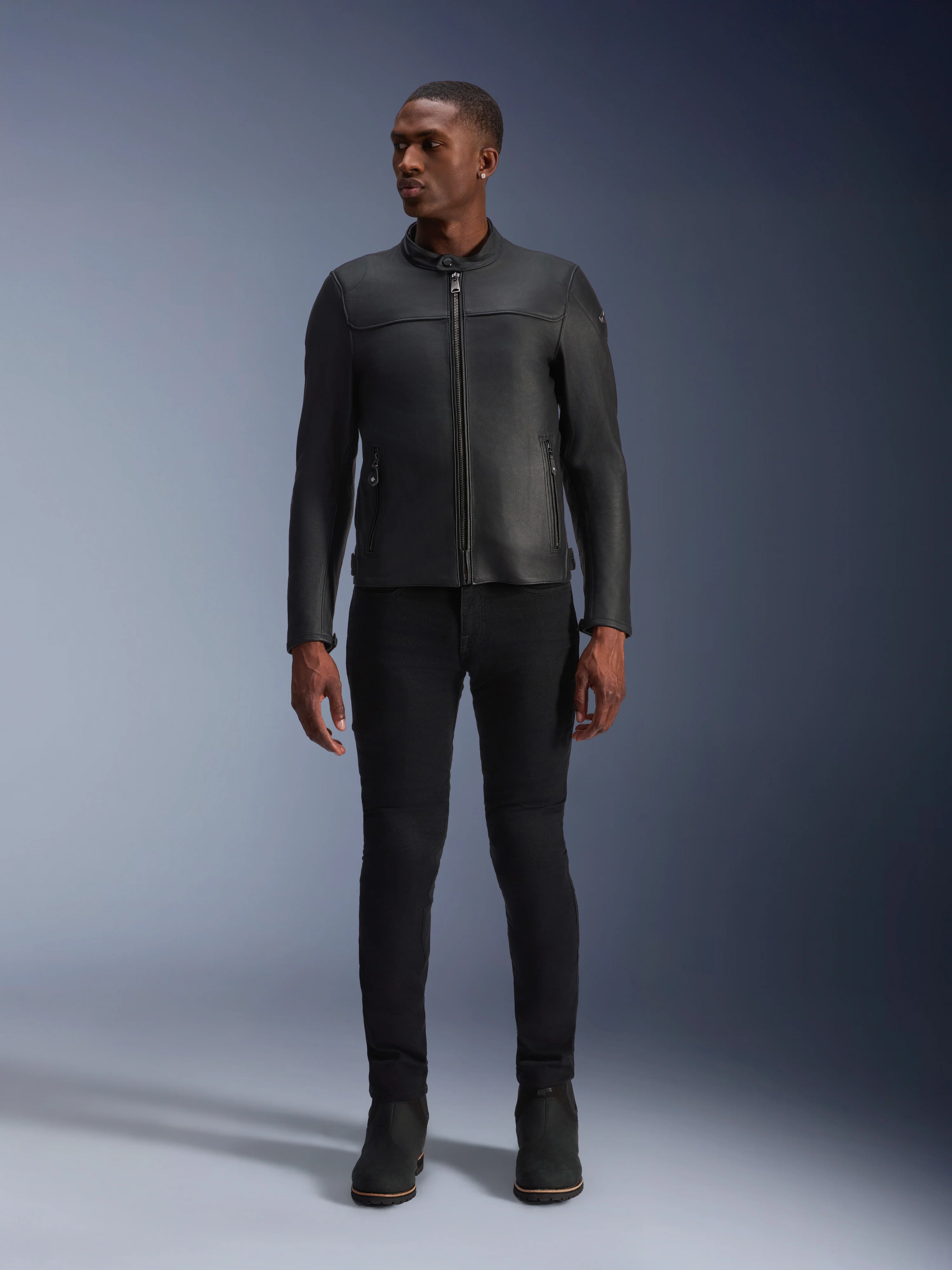 Blacktrack Leather Jacket - Image 6