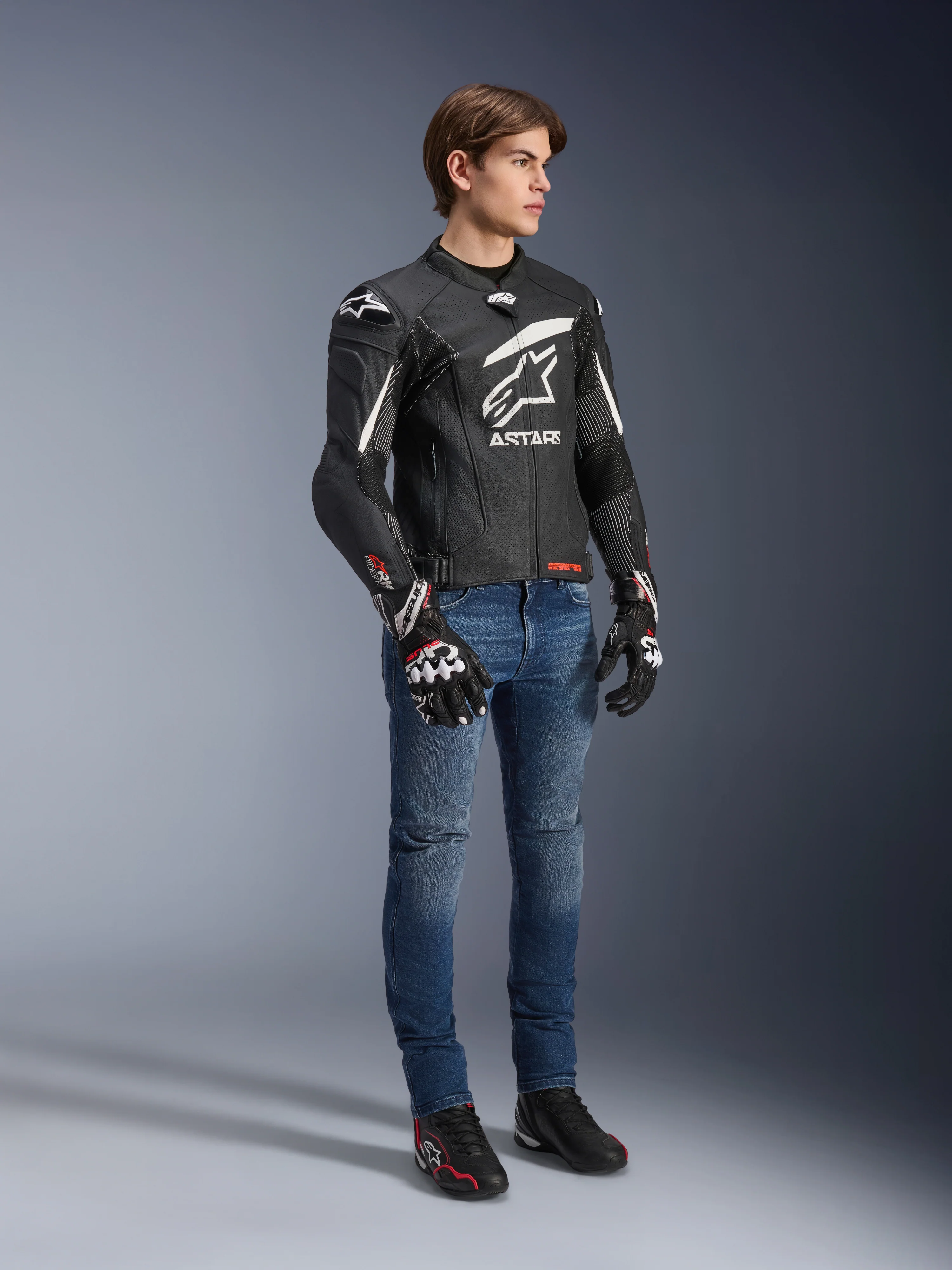 GP Plus R V4 Rideknit Leather Jacket - Image 2