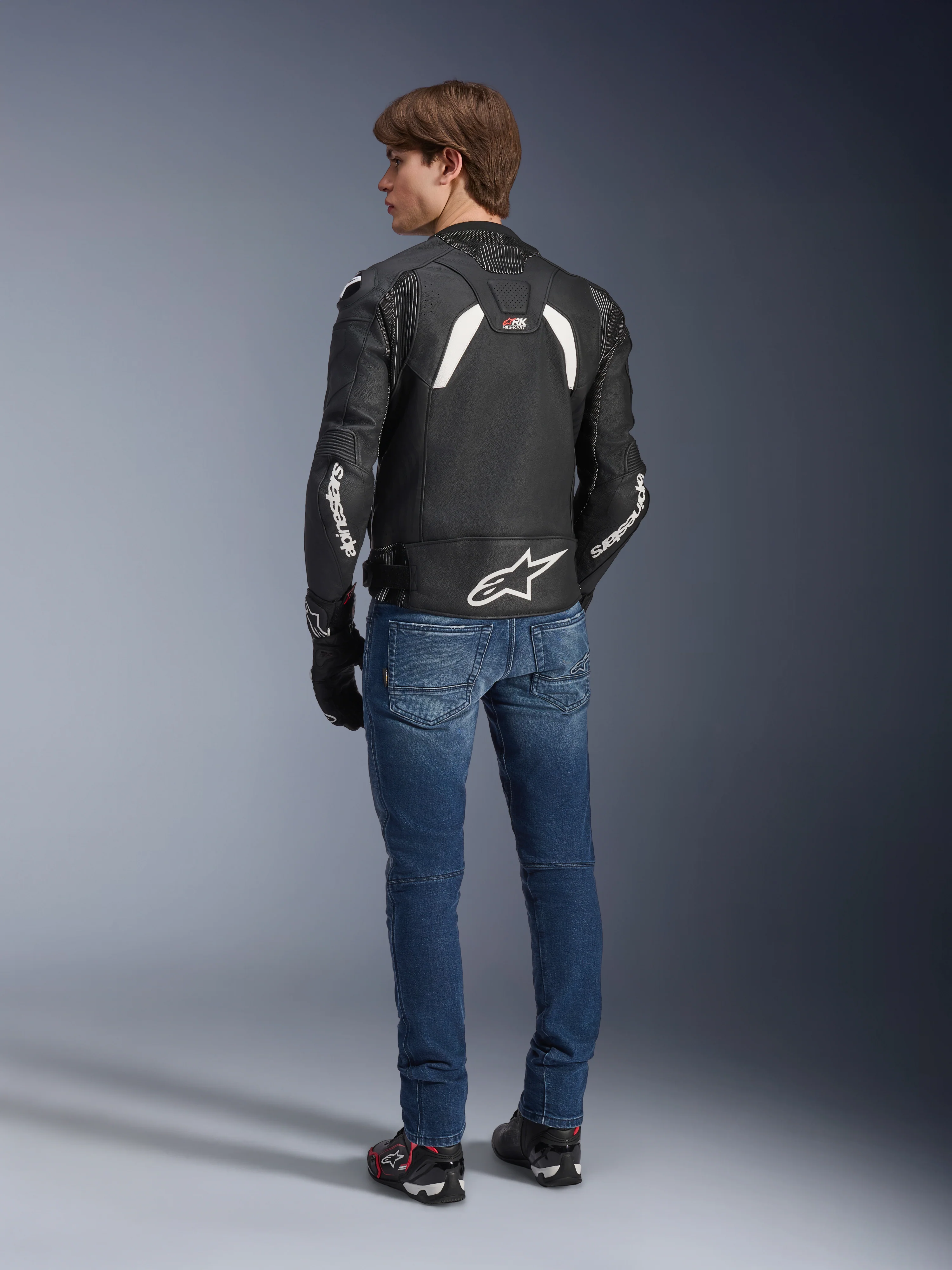 GP Plus R V4 Rideknit Leather Jacket - Image 4