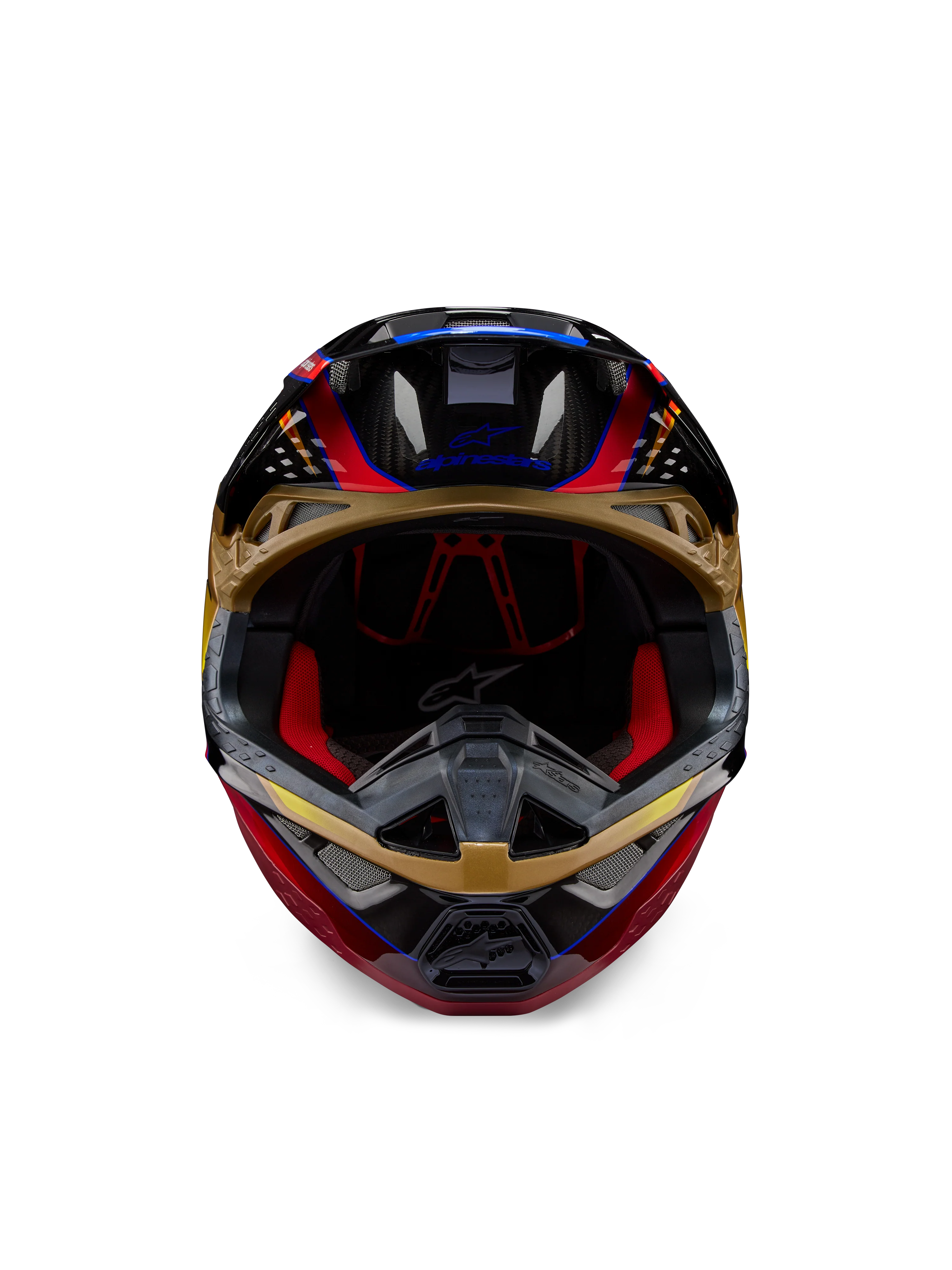 Supertech M10 Era ECE 22.06 Helmet Gold Yellow Rio Red Glossy - Image 6