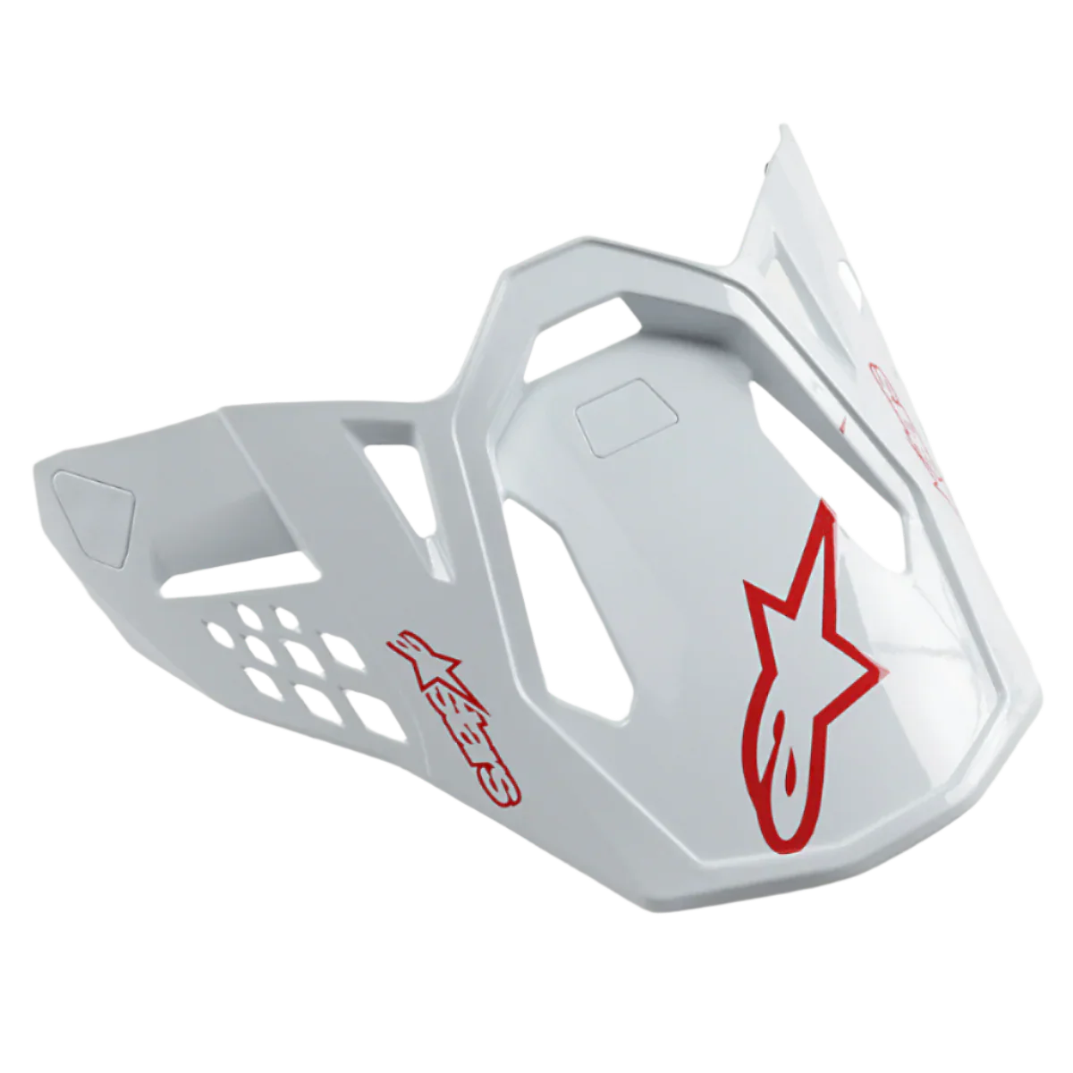 Supertech M10 Dyno Gloss White Red Helmet Visor