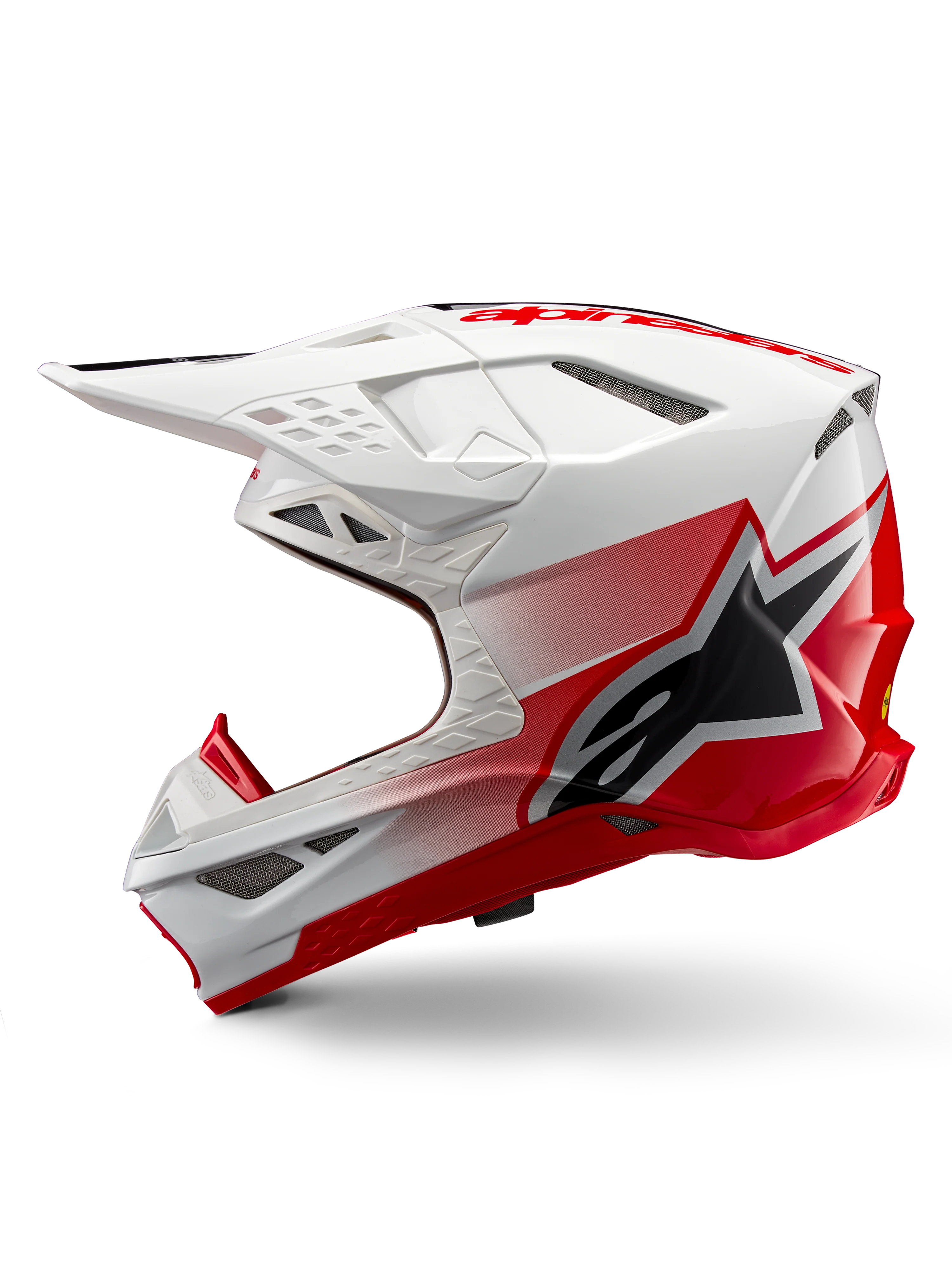 Supertech M10 Unite Helmet ECE 22.06 Red White Glossy - Image 4