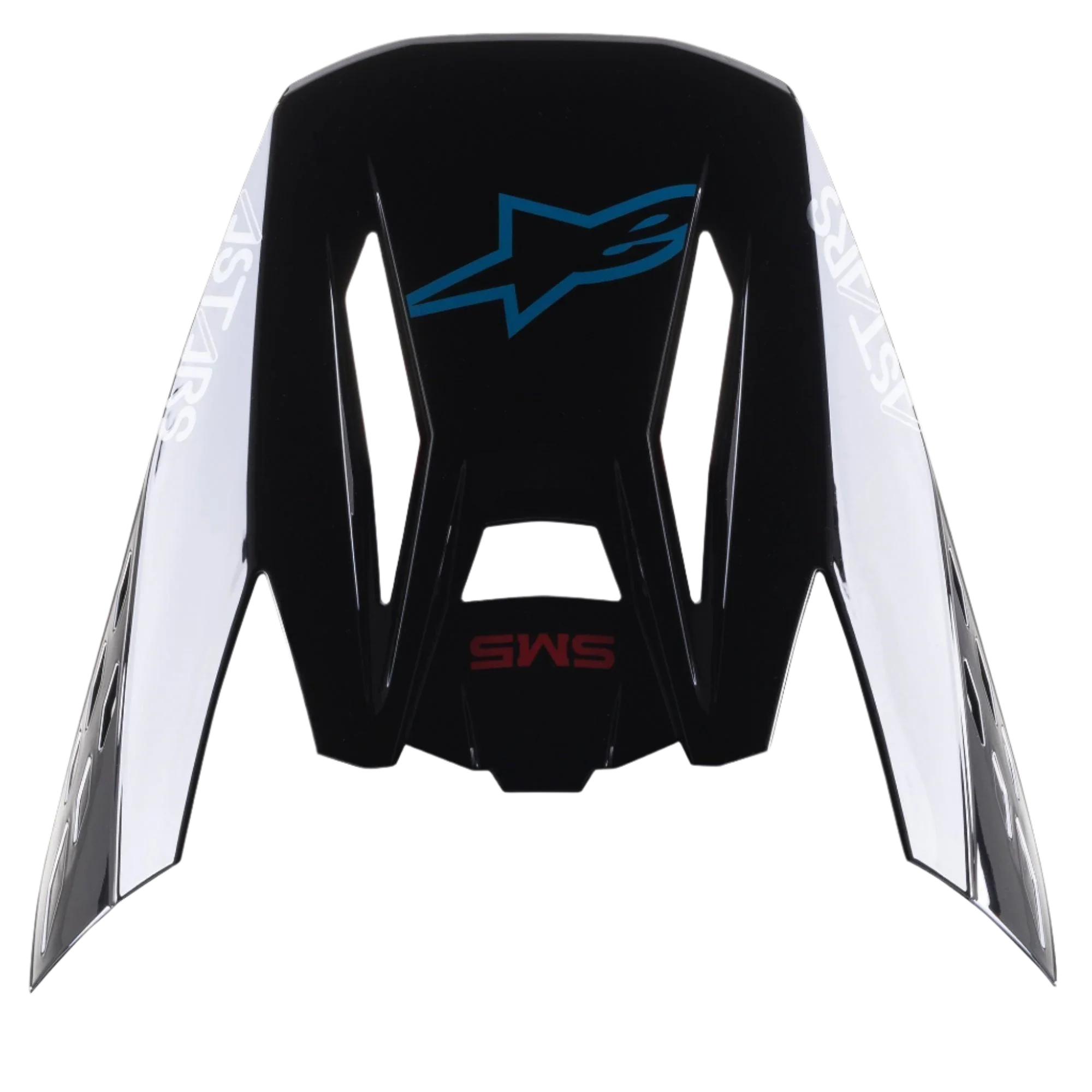 S-M5 Bond Black Cyan Glossy Visor