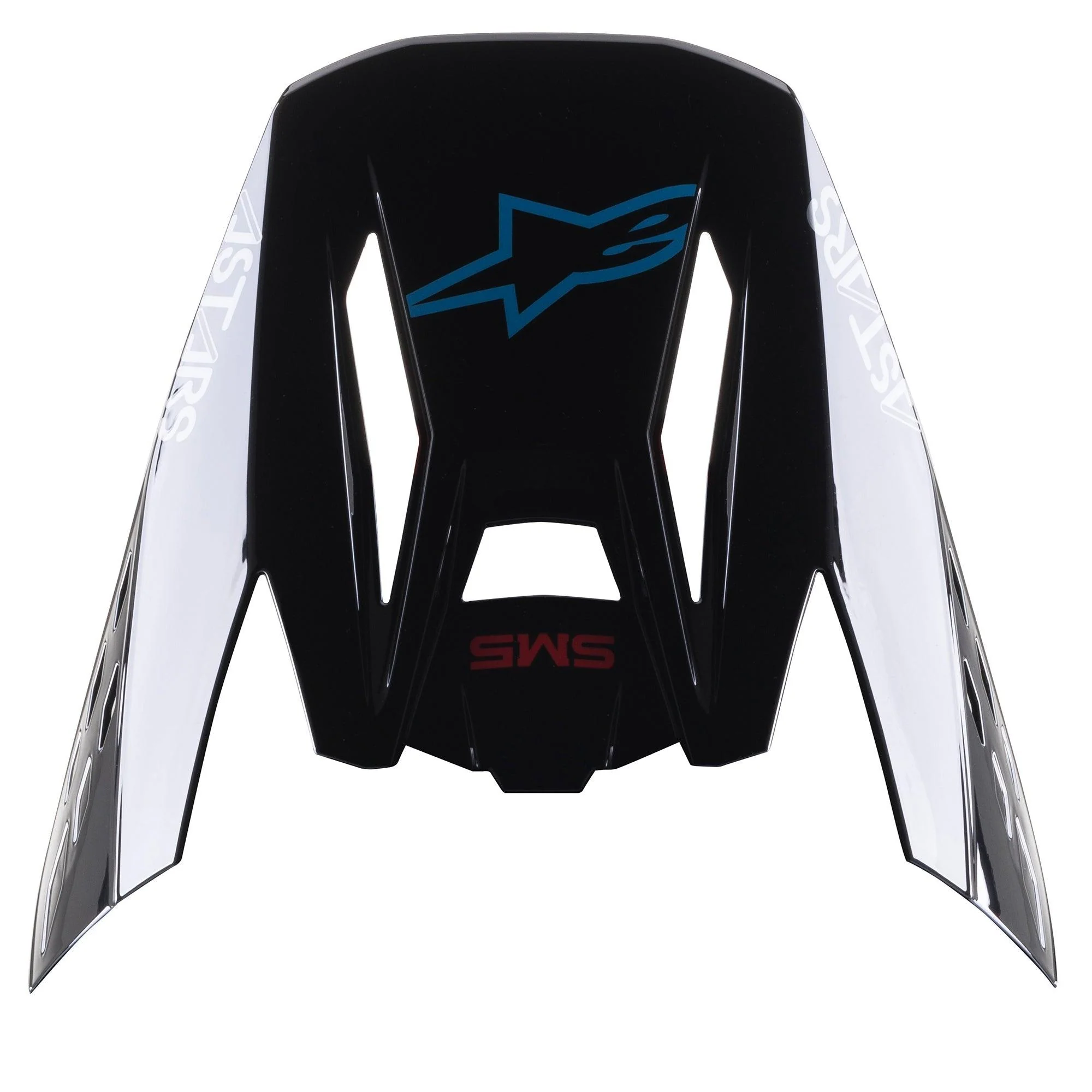 S-M5 Bond Black Cyan Glossy Visor - Image 2