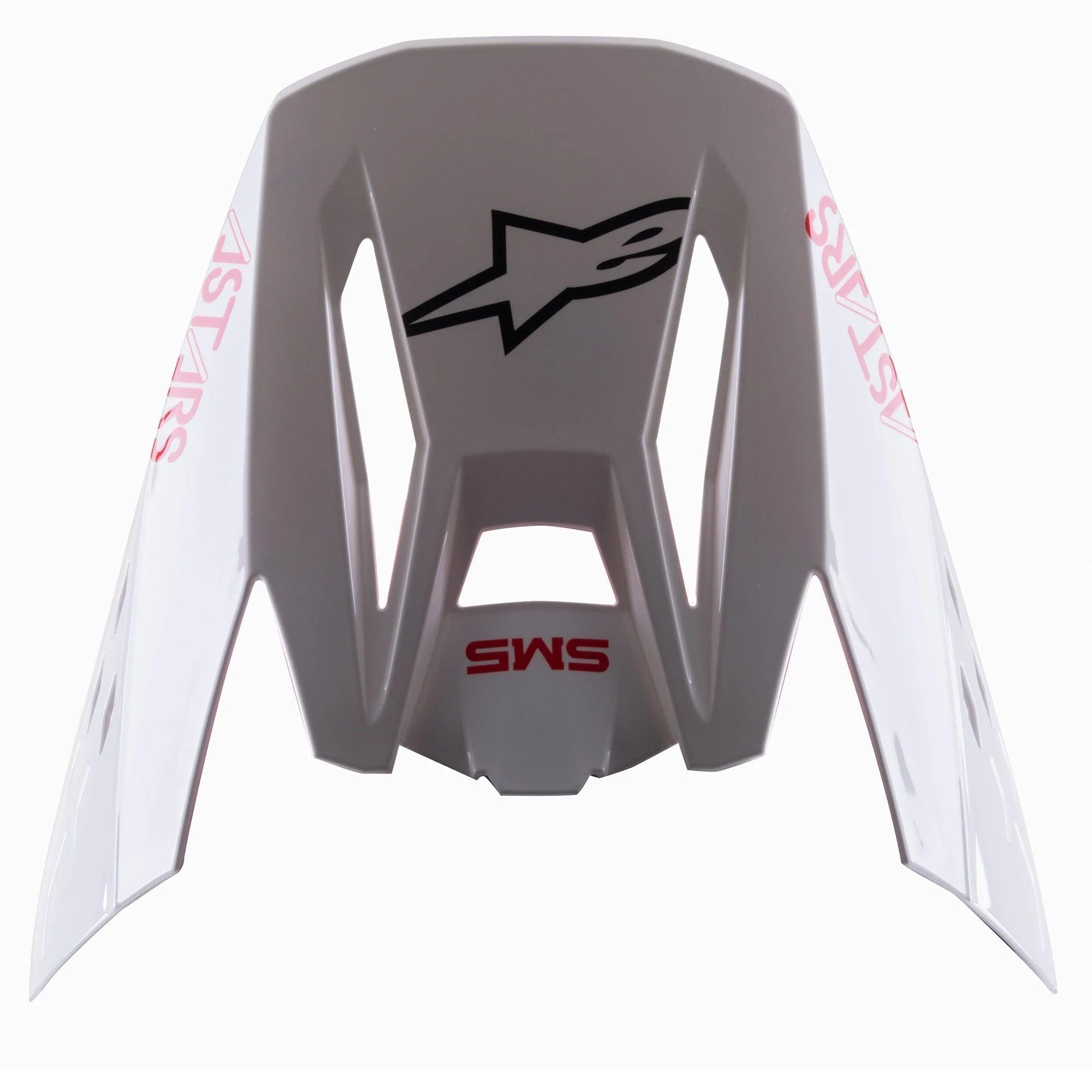 S-M5 Bond White Red Glossy Visor - Image 2
