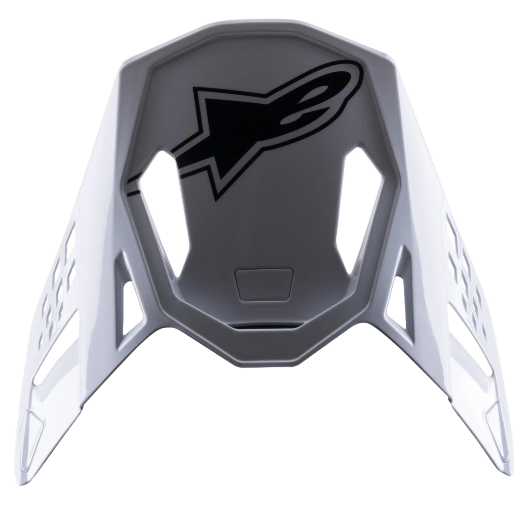 S-M8 Factory Black White Red Fluo Glossy Visor