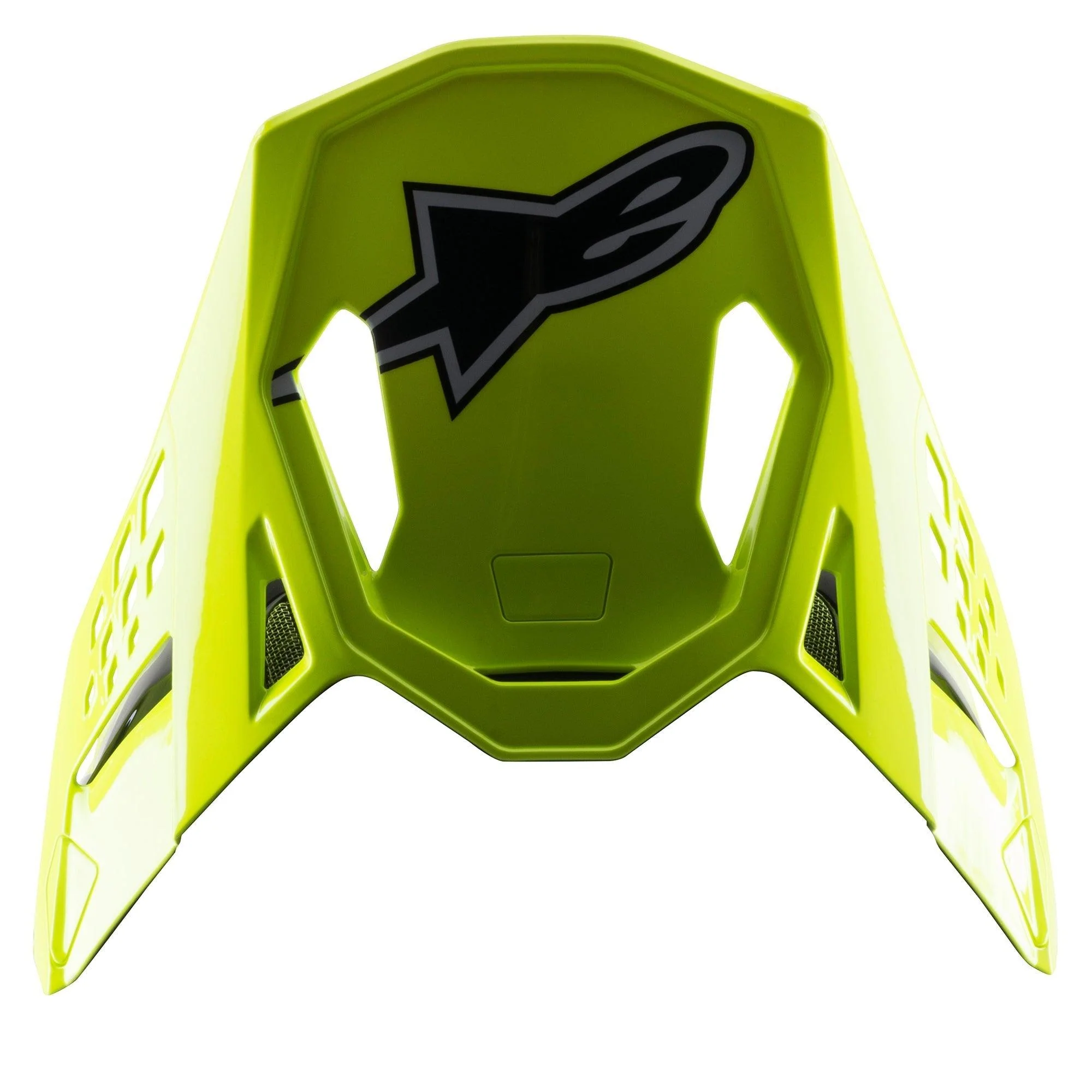 S-M8 Factory Black Yellow Fluo Blue Glossy Visor - Image 2